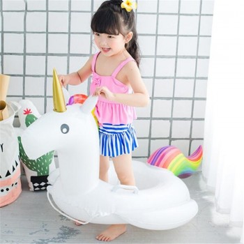 Summer 2018 Inflatable Unicorn Pool Float for Children Baby Swimming Toy Unicorn Seat Fun Pool Toy Kids Swimming float gift