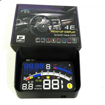 2016new 5.5 4E Car HUD Head Up Display Projector Digital Light Self-adaptive Speeding Warning Fuel OBD II and EOBD Speedometers