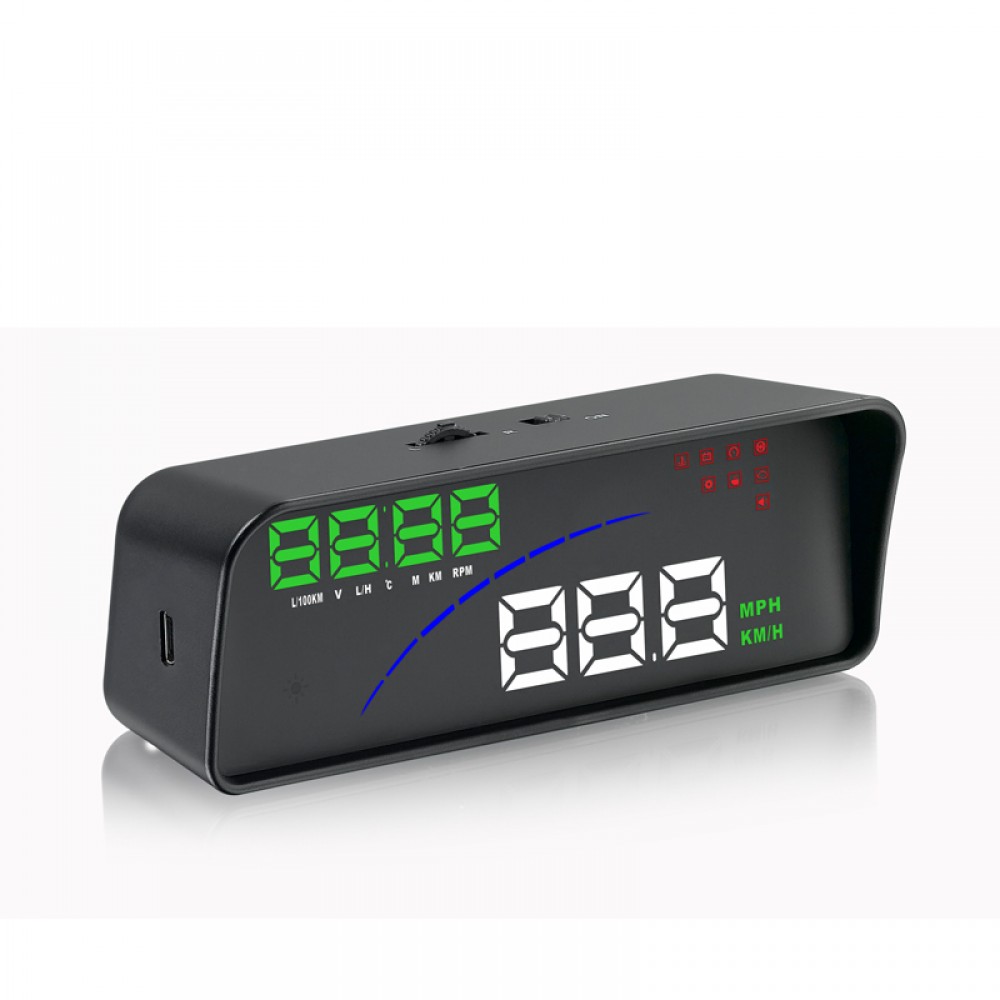 GEYIREN P9 hud head up display two display model car speed projector display the speedometer on the car HUD speed car accesories