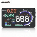 Jansite HUD Head Up Display Car Overspeed Alarm Water Temperature Alarm icon panel OBDII interface Reflective Film Car-styling