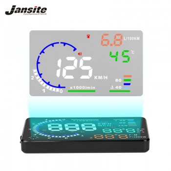 Jansite HUD Head Up Display Car Overspeed Alarm Water Temperature Alarm icon panel OBDII interface Reflective Film Car-styling