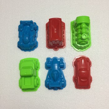 6 Pcs Car suit power playing sand molds space playing sand car molds puzzle Beach Toy Kit
