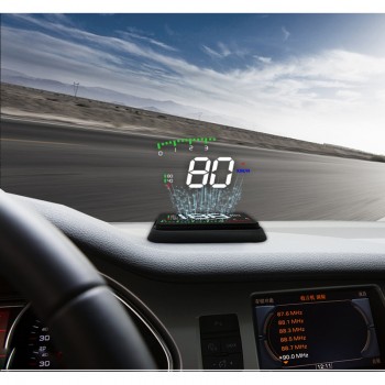 A900 HUD Head Up Display Fuel Consumption OBDII Car Driving Data Diagnosis Detector Overspeed Alert Alarm Windshield Projector