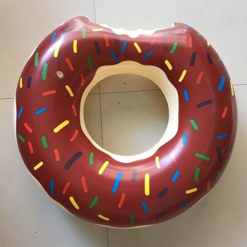 Inflatable swimming ring Adult children underarm thickening ring Chocolate strawberry doughnut swimming ring