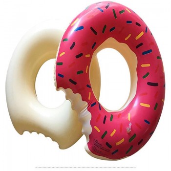 Inflatable swimming ring Adult children underarm thickening ring Chocolate strawberry doughnut swimming ring