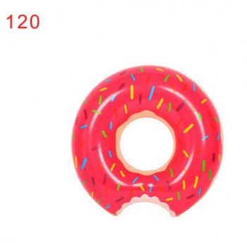 Inflatable swimming ring Adult children underarm thickening ring Chocolate strawberry doughnut swimming ring