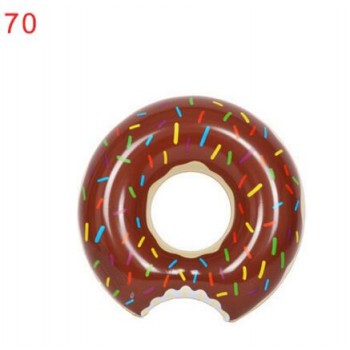 Inflatable swimming ring Adult children underarm thickening ring Chocolate strawberry doughnut swimming ring