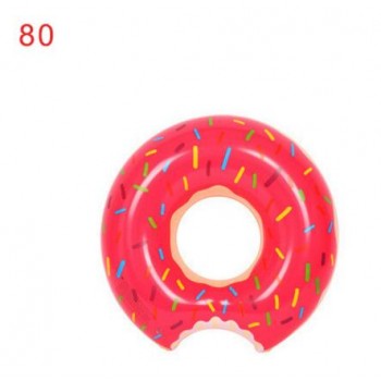 Inflatable swimming ring Adult children underarm thickening ring Chocolate strawberry doughnut swimming ring