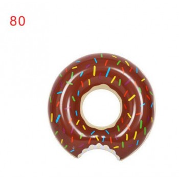 Inflatable swimming ring Adult children underarm thickening ring Chocolate strawberry doughnut swimming ring