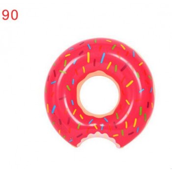 Inflatable swimming ring Adult children underarm thickening ring Chocolate strawberry doughnut swimming ring