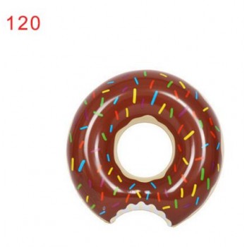 Inflatable swimming ring Adult children underarm thickening ring Chocolate strawberry doughnut swimming ring