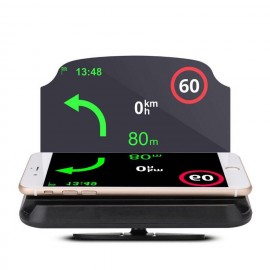 Auto Hud Glass Projetor Holder Head Up Display Car Speedometer Projector Holder Wireless Bracelet Phone Navigation