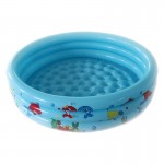 Ride On Round Kids Swimming Pool Rafts Inflatable Summer Water Play Pool Lovely Animal Fish Print Children Ocean Ball Pool Tent