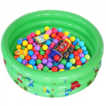 Ride On Round Kids Swimming Pool Rafts Inflatable Summer Water Play Pool Lovely Animal Fish Print Children Ocean Ball Pool Tent