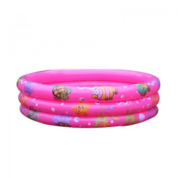 Ride On Round Kids Swimming Pool Rafts Inflatable Summer Water Play Pool Lovely Animal Fish Print Children Ocean Ball Pool Tent