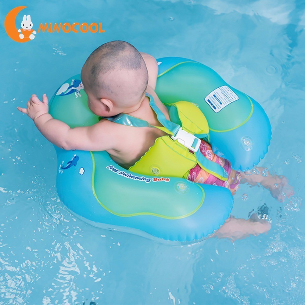 Infant Safety Inflation Swimming Ring Baby Kids Float Swimming Pool Toy for Bathtub and Pools Swim Training