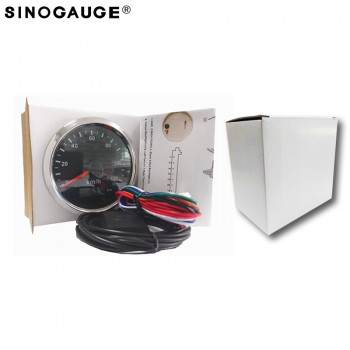 200km/h Black Silver GPS Speedometer 85mm Cars Trucks Bus DC12/24V Left Right High Beam Indicator Lights Free With GPS antenna