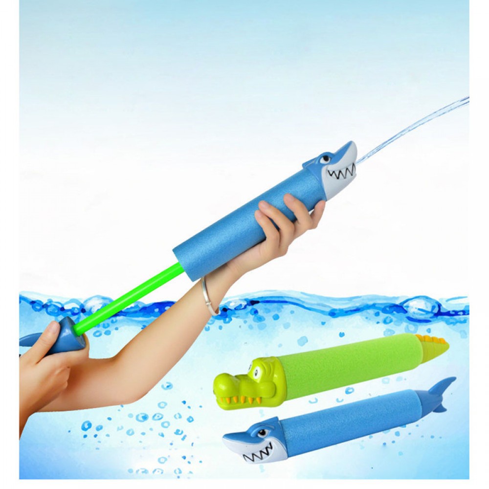 1pcs New Foam Water Pistol Shooter Shark/Crocodile Water Guns Super Cannon Toy Children Summer Swimming Beach Toy Color Random