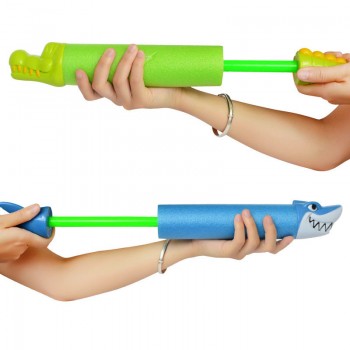1pcs New Foam Water Pistol Shooter Shark/Crocodile Water Guns Super Cannon Toy Children Summer Swimming Beach Toy Color Random