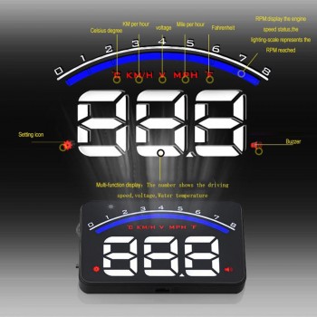 Digital Car Speedometer HUD Head Up Display OBD2 Display On-board Computer Diagnostic Tool Auto HUD Projector on the Windshield