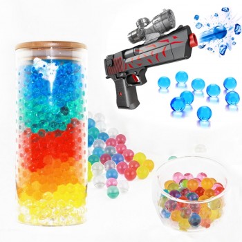1000pcs Colorful Soft Crystal Water Gun Bullet Grow Beads Hydrophilic Water Gun Toys Decroration Water Ball  Water Toys