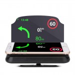 Car HUD Heads Up Display Cars Holder Stander Universal for IPhone GPS Navigation Mobile Cell Phone Image Reflector Projector