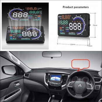 Car HUD Head Up Display For Mitsubishi Mirage Triton 2015 2016 - Safe Driving Screen Projector Refkecting Windshield