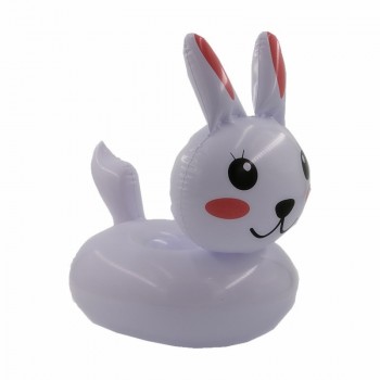 PIKAALAFAN Ins Hot Selling Rabbit Cup Seat Lovely Inflatable Water Coaster Floating Drink Cup Holder  Beach Inflatable Pool