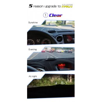 ActiSafety Universal Car High Brightness Automatic Light-Sensitive Folding Head Up Display LED HD Projector Driving Computer