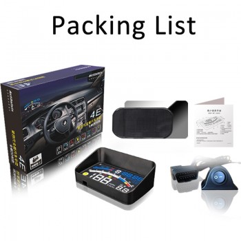 2017 4E 5.5 Head Up Display HUD OBD II EOBD Windshield Projector Self-adaptive Car Fuel etc Parameter Display Speeding Warning