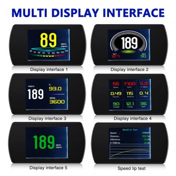 5.8 TFT OBDII Head Up Display Car HUD Digital Car Speedometer On-Board Computer OBD2 Windshield Projector P12 P10 A100 A8 C500