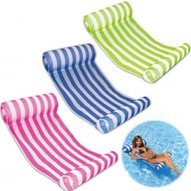 Inflatable Floating Row Water Hammock Creative Chair Shaped Air Sofa Bed Recliner for Beach Swimming Pool Seaside Gift zk30