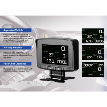 AUTOOL X50 PRO OBD II HUD Head Up Display Digital Car Computer Auto ECU Film Gauge Speed Meter Electronic Monitor Diagnosis Tool
