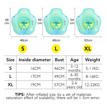 Baby Swimming Ring Inflatable Infant Floating Kids Swim Pool Accessories Circle Bathing Inflatable Double Raft for reseller