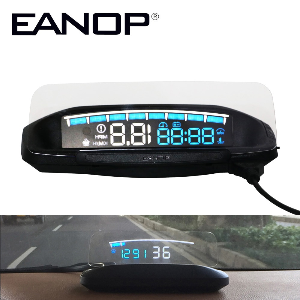 EANOP Mirror HUD M40 hud display Car speed projector OBD2 Digital Car Speedometer Proyector Coche Fuel Consumption