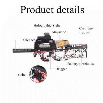 P90 Graffiti Edition Electric Toy GUN Water Bullet Bursts Gun Live CS Assault Snipe Weapon Outdoor Pistol Toys