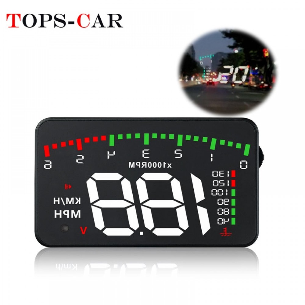 GEYIREN A900 Car HUD OBD RPM Meter Head-Up Display Overspeed Warning System Car Accessories Water Temperature Alarm
