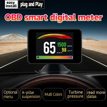 VJOYCAR P16 HD OBD2 Hud Car Speed Windshield Projector Head-Up Display Speedometer Projetor Auto Alarm OBD OBDii Reject Traffic