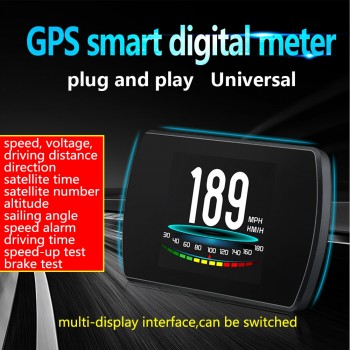 VJOYCAR P12 T800 Hud Car Head Up Display OBD GPS On-board Car Computer Smart Digital Meter HD OBD2 Display Speedometer RPM Tacho