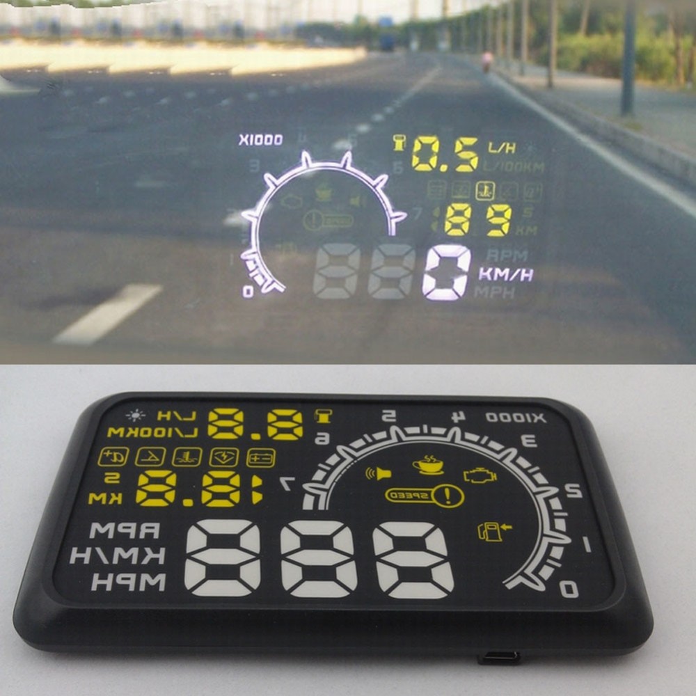 Car HUD Head Up Display ASH-4C-BT Diagnostic Tools OBD II Projected Display