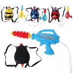 Child Cute Ladybug Water Pistol Outdoor Super Soak Shockwave Pressure Backpack Pollution Toy Polka Dot Pool Child Birthday Gift