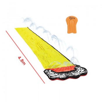 4.8m Giant Surf N Water Slide Fun Lawn Water Slides Pools For Kids Summer PVC Games Center Backyard Outdoor Children Adult Toys