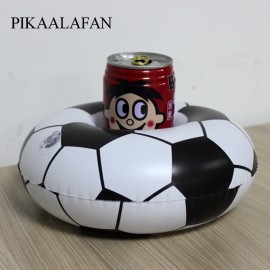 PIKAALAFAN  Football Inflatable Cup Holder Pool Party Drink Floats Inflatable Coasters Float Drink Cup Holder Water Toys