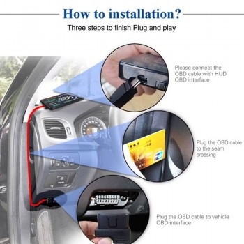 A8 OBD Head Up Display Car Windshield Projector On-Board Computer For Car obd2 Head-up Display Onboard Digital Speedometer