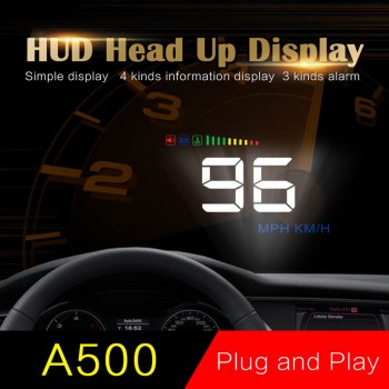 Universal GPS Car HUD Head Up Display Car Velocimetro Auto Car Styling Speed Alarm OBD II OBD2 Car Hub Windshield Projector New