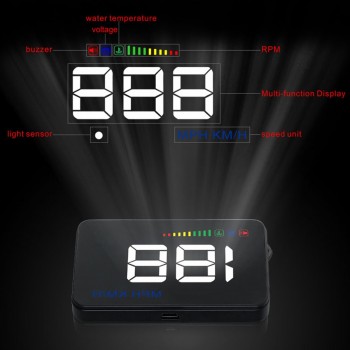 Universal GPS Car HUD Head Up Display Car Velocimetro Auto Car Styling Speed Alarm OBD II OBD2 Car Hub Windshield Projector New