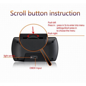 VJOYCAR P12 4.3 Smart Digital Head Up Display Car HUD OBD2 On-Board Computer Speedometer Diagnostic Tool Car Speed Projector