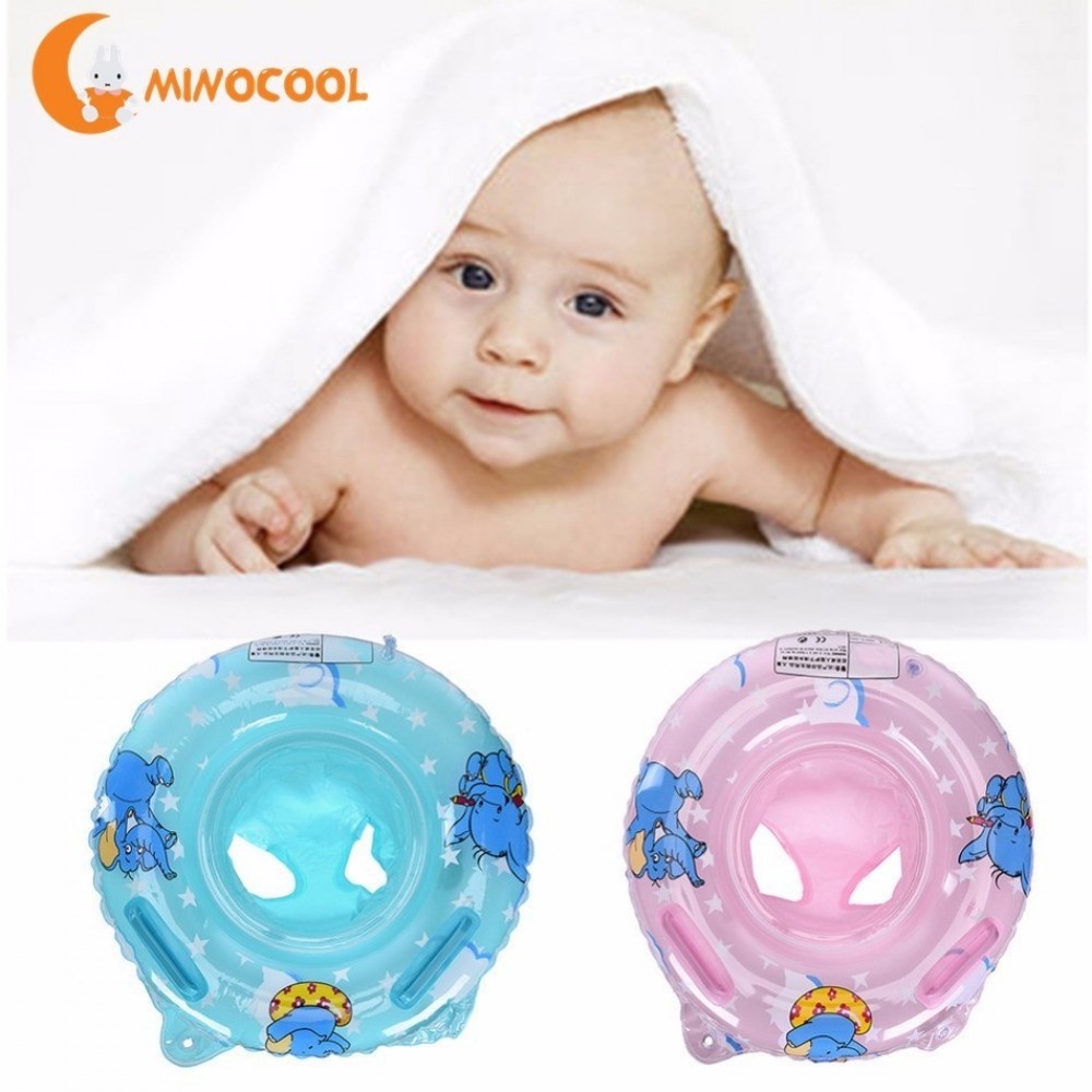 Inflatable Infant Kids Swimming Pool Rings Water Toys Double Handle Safety Baby Seat Float Swim Ring Swim Circle for Kids