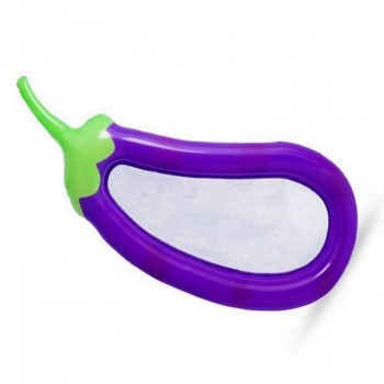 250*100cm Giant Inflatable Eggplant Mesh Pool Float Swimming Board Inflated Floating Mattress Water Toys Fun Raft Air Bed