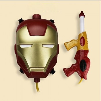 Avenger League Boy Boy Iron Man Spider-man Backpack Water Gun Outdoor Combat Water Gun Combination Launches Water Gun Toy
